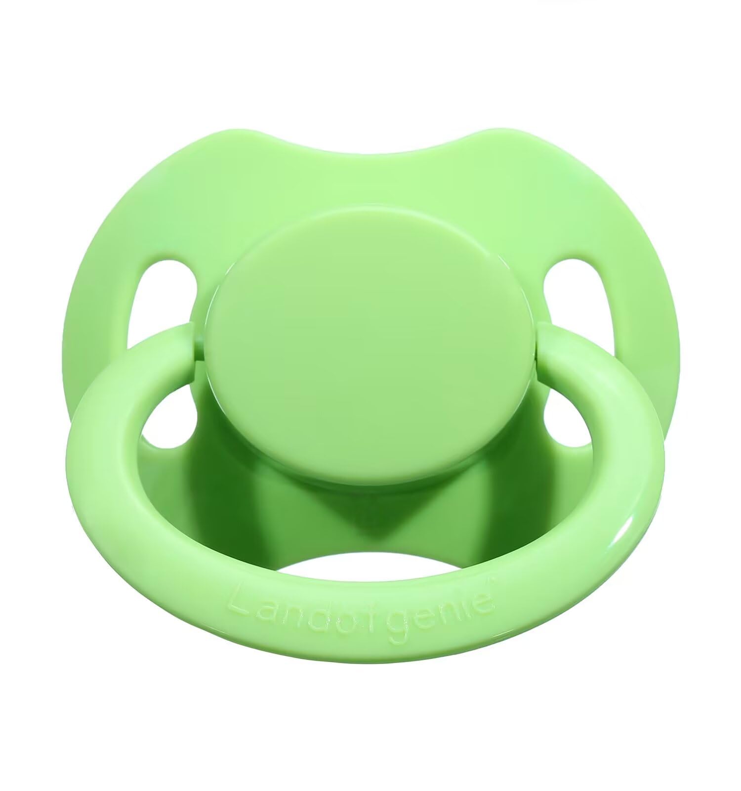 Landofgenie Adult Size Large Shield Pacifiers Bone Shaped Cutie Pacifier Green
