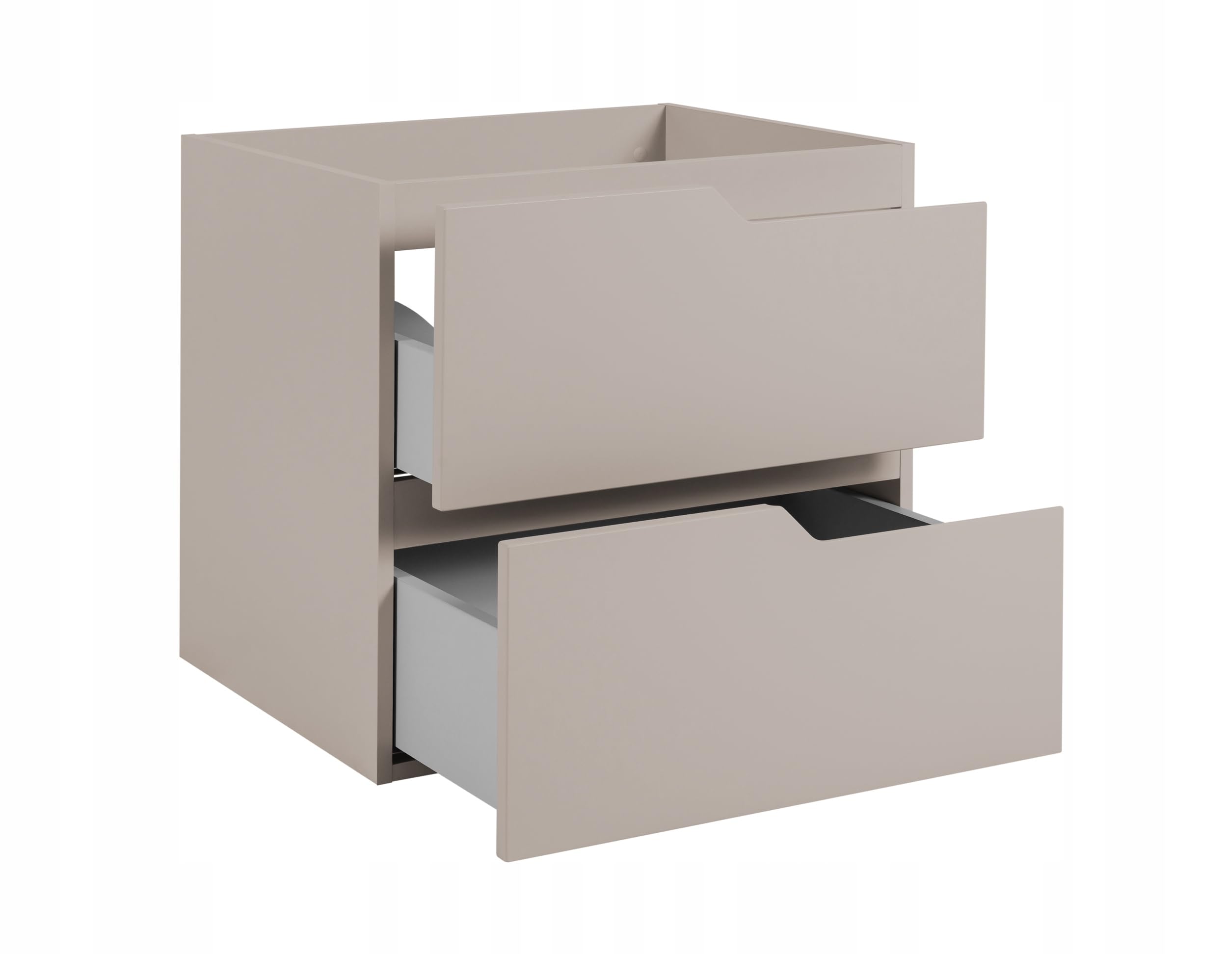Rodan, mobile bagno sospeso, 60 cm, cashmere, opaca, 2 cassetti