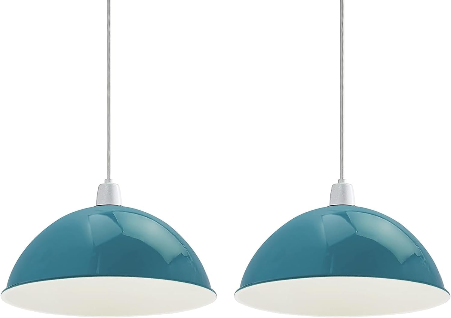 LEDSONE Ceiling Light Shade, Vintage 2 Pack of Metal 21cm Dome Shaped Ceiling Light Shade Pendant Light Hanging Lampshade for Living Rooms bedrooms Kitchen Dining Room Restaurant โ image 1