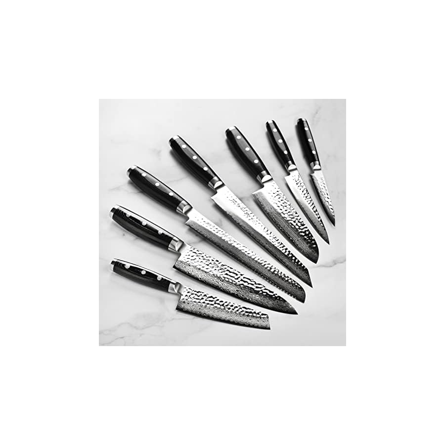 Enso-Knife-Set-Made-in-Japan-HD-Series-VG10-Hammered-Damascus-Japanese-Stainless-Steel-with-Dark-Ash-Knife-Block-25-Piece Enso Knife Set - Made in Japan - HD Series - VG10 Hammered Damascus Japanese Stainless Steel with Dark Ash Knife Block - 25 Piece