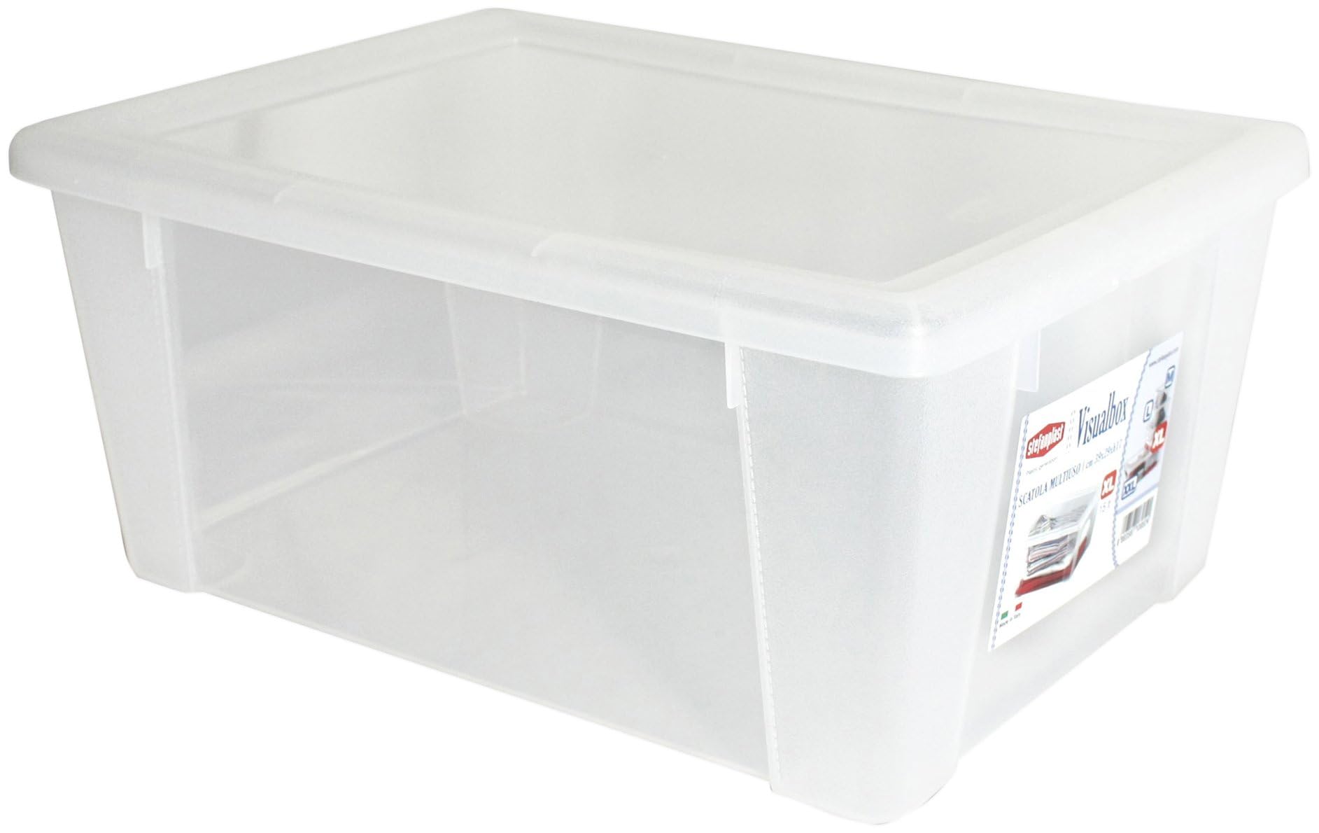 Stefanplast Transparent Visualbox Multi-Purpose Box, 36.5 X 25.5 X 14 Cm