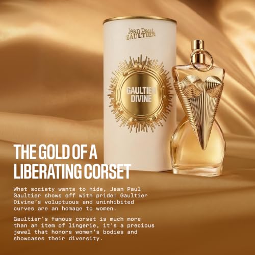 Image of Jean Paul Gaultier Gaultier Divine Eau de Parfum for Women | Long Lasting Floral Perfume for Women with Salty Note, Fleur de Lys & Meringue - Refillable Women's Designer Spray