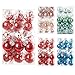 Dooozy Weihnachtskugeln 30er Set 6cm Bruchsicher Christbaumkugeln Weihnachtsbaumschmuck Weihnachtsdekoration mit Aufhängen(Rot) Deko Kugel günstig Kaufen-Dooozy Weihnachtskugeln 30er Set 6cm Bruchsicher Christbaumkugeln Weihnachtsbaumschmuck Weihnachtsdekoration mit Aufhängen(Rot)