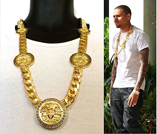 Buy Mens 5 Medallion Gold Greek God 