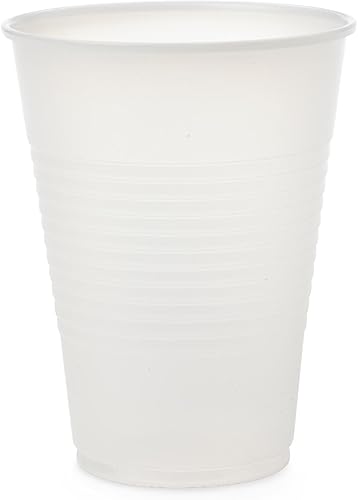 Medline Vaso de plástico translúcido para beber, desechable, 9 onzas, caja de 2500