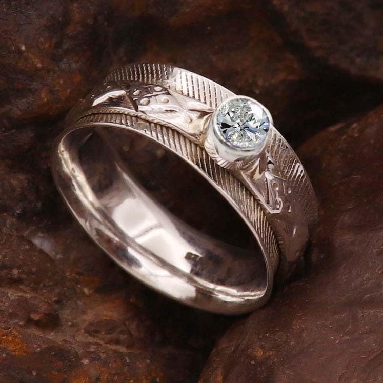 Anillo de plata de ley 925 para hombre y mujer, joya hecha a mano TSR371AA
