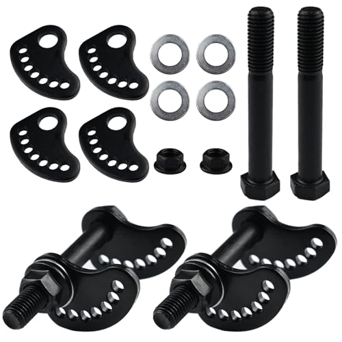 MEMOEO Upgrade Camber Bolt Kit Compatible With Chevy GMC Cadillac 1999-2019 Silverado Sierra 1500 2500 3500 Escalade Colorado Avalanche Tahoe Yukon Front Upper arm alignment 4PCS Cam Bolt 1.5 Degree