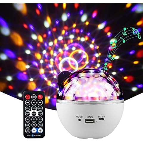 jindaaudio Star Night Light Projector, USB Rechargeable Kids Night Lamp with Remote Control Timer, Bluetooth Music Speaker Ceiling Projector Night Lights for Bedroom Cover