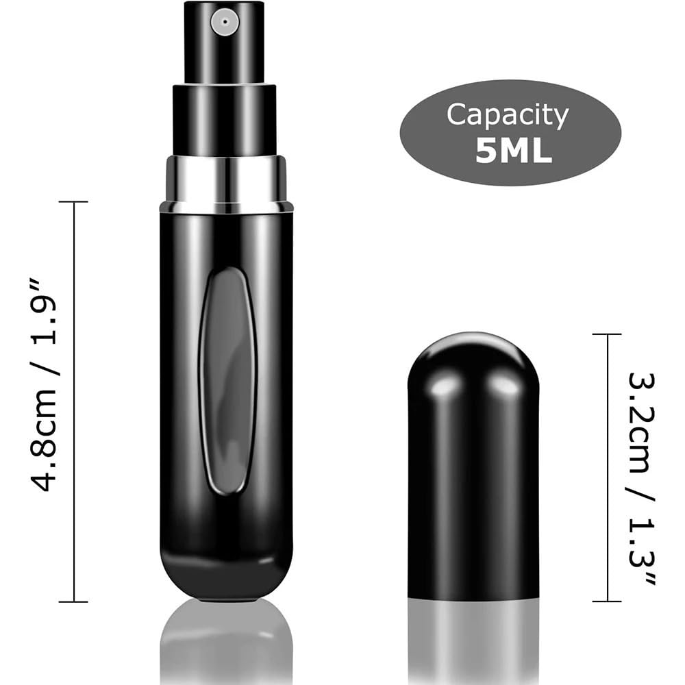 Vaporisateur Lot de 5 ou 10 mini flacons vaporisateurs parfum portables ml, distributeurs cosmétiques, conteneurs voyage(106-1-2-3-4-5-6)