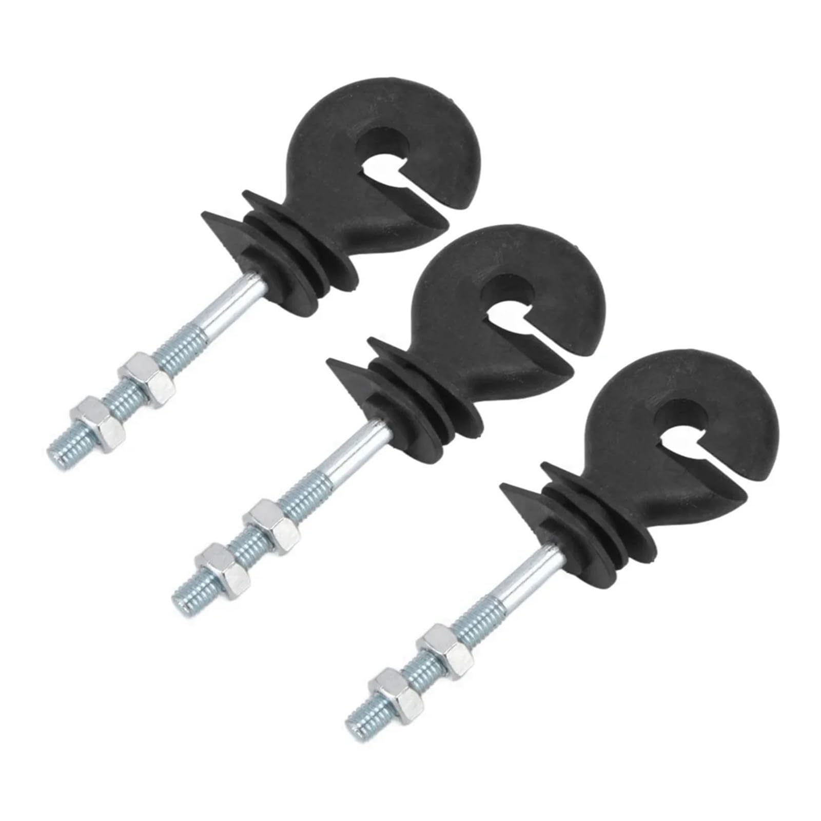 Isolatori per Recinto Elettrico 50 Pezzi di isolatori a Dado Piatto, isolatori for recinzioni elettriche, isolatori a Spirale for recinzioni elettriche filettati for Bestiame