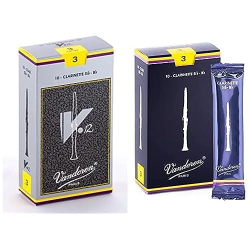 Image of Vandoren Bb Clarinet Reeds Strength 3 Bundle - V.12 (CR193) and Traditional (CR103) | Box of 10 Each