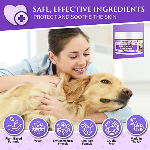 Sweet Relief®, Soothing Itchy Dog Skin Cream & Dog Paw Balm 100g - Image 3