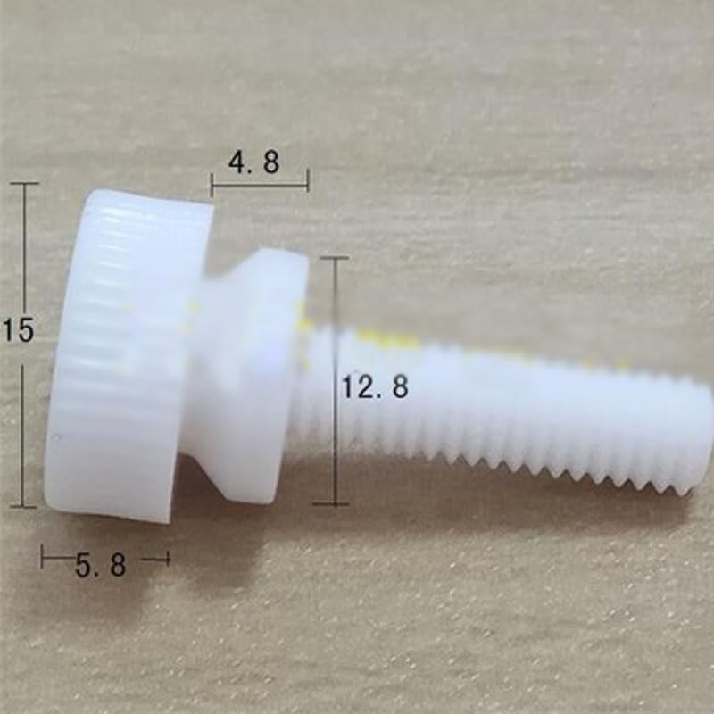 10PCS Phillips Steps Screw Thumb Knurled Bolts M6x12/16/20/25mm - (Size: M6x12mm)