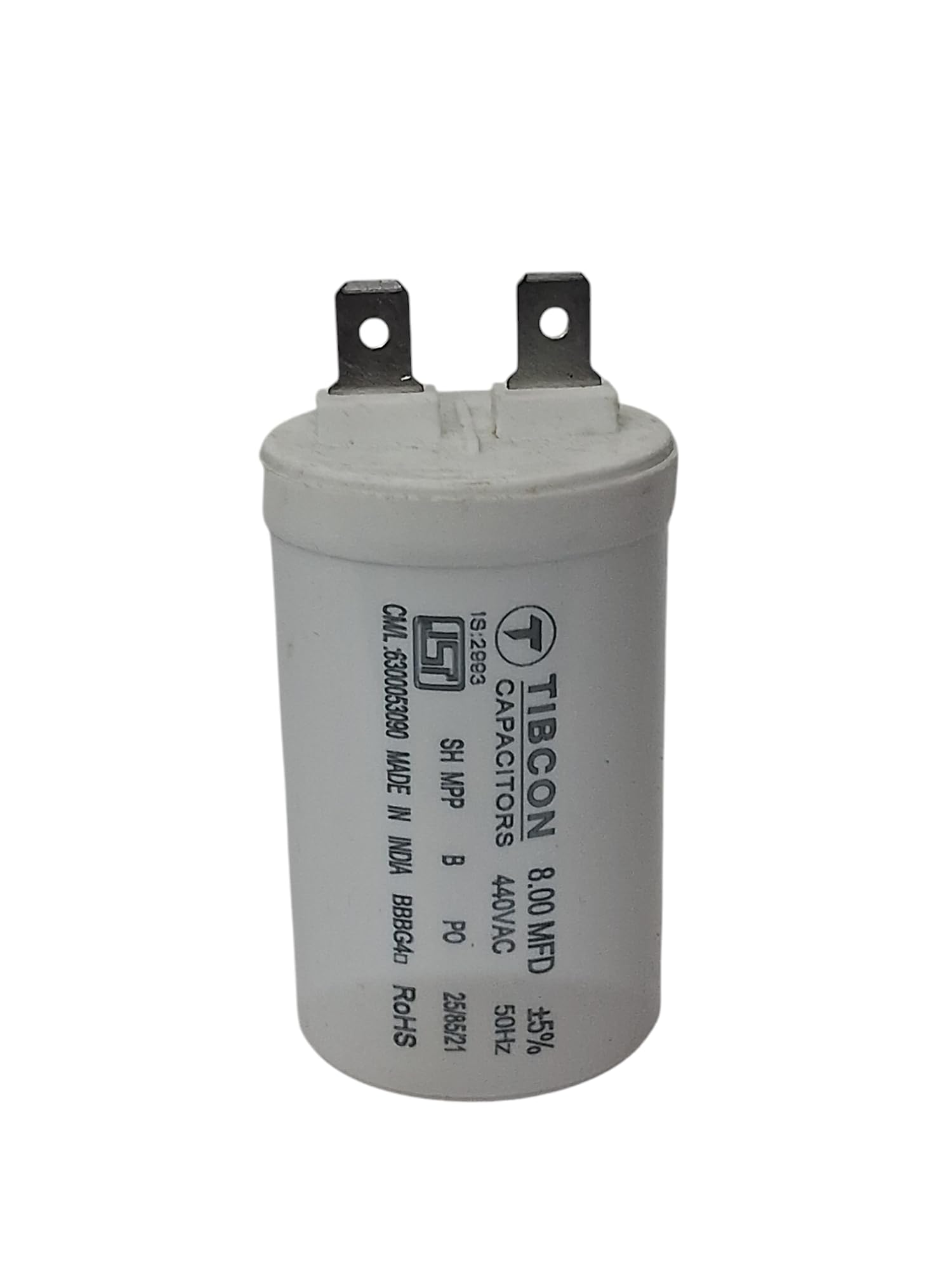 8 MFD 440 VAC CAPACITOR (PACK OF 1)