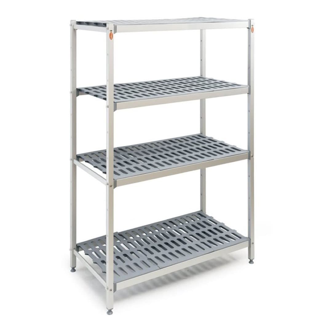 Stalwart DA-TS120546H Shelving Unit 4 Tier 600kg 1205x460x1680mm Aluminium