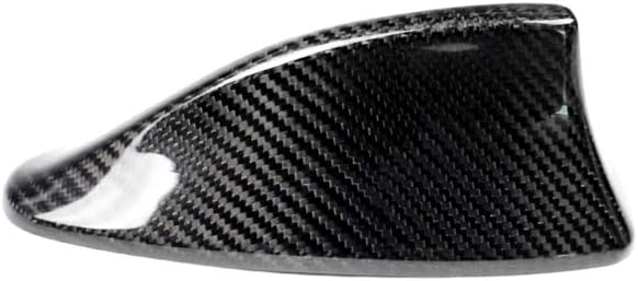 Dry Carbon Auto Shark Fin Antenna Toppers Cover Trim Sticker Compatible with BMW F10 F11 F18 M5 F01 F02
