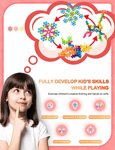 300 Pcs Building Blocks Kids Stem Toys, Educational Building Toys Interlocking Solid Plastic Discs Sets Clip Connect With Storage Box, Learning Preschool Autism Toys For Toddlers Kids Boys Girls #TOP1