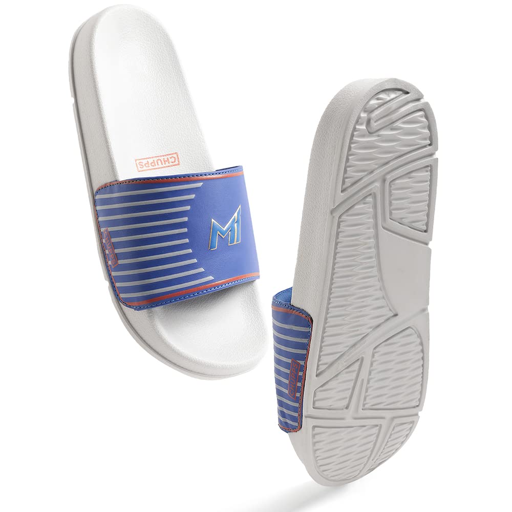 CHUPPS Mumbai Indians (MI) Official Slider for Women (6UK, Grey & Orange), FOAM6 Upper Technology (6mm Foam) for Snug Fit with ERGOX Footbed (Contoured & Cushioned) for Super Comfort Flip Flop Slipper (B0BXXTDWQ8) Amazon Price History, Amazon Price Tracker