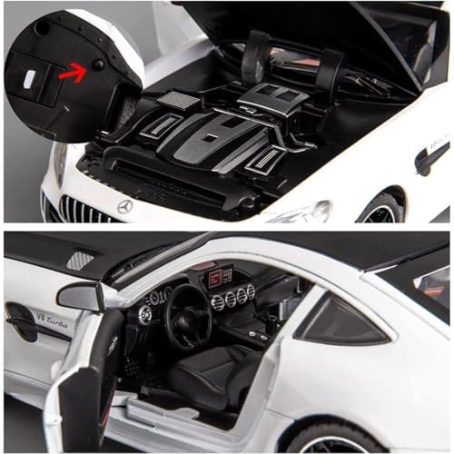 Image of Mercedes Benz AMG GTR 1:32 Model Car Exclusive Alloy Metal Pull Back Die-cast Car Diecast Metal Pullback Toy car with Openable Doors & Light Music Best Gifts Toys Kids【Colors as Per Stock】