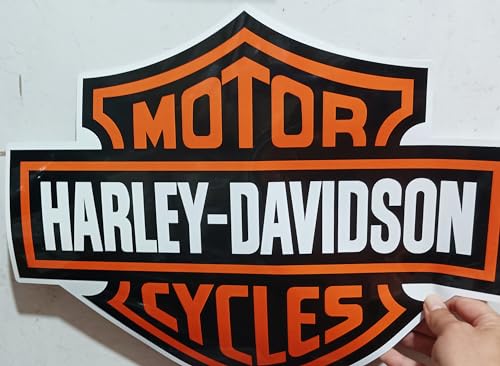 Image of Harley Sticker Davidson Decal Bar & Shield Extra Large Trailer Logo (2Pack, Width 6in) Premium Waterproof Removable