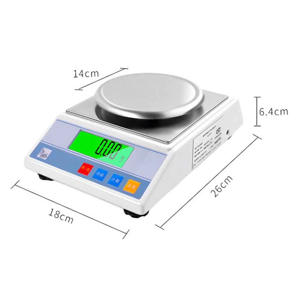 Balance numérique de précision pour Bijoux, Or, électronique Scientifique et précise, pour Laboratoire et Industrie, avec Compteur analytique, 1 kg/0,01 g, 600 g/0,01 g,600g/0.01g