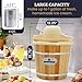Elite Gourmet Maxi-Matic EIM-924L 4 quart Old Fashioned Electric Ice Cream Maker, Pine Bucket