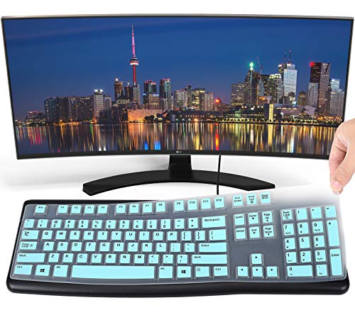 Keyboard Cover Compatible with Logitech K120 & Logitech MK120 Keyboard, Logitech K120 & MK120 Keyboard Cover - Mint
