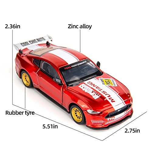 Modelo Ford Mustang 1:42, kit armable para niños miniatura 2