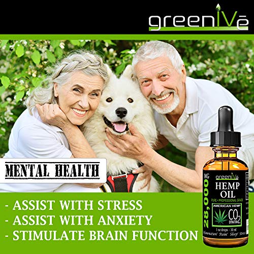 GreenIVe 28,000mg Hemp Oil for Pain, Stress, and Inflammation Vegan Omegas C02 Extraction Exclusively on Amazon (4)
