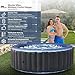 Miweba MSpa Whirlpool Outdoor Bergen | 4 Personen Pool - Spa ⌀ 180.0 cm - Hot Tub - Aufstellpool mit Fernbedienung - Aufblasbarer Whirlpool - Swimmingpool aufblasbar - 118 Düsen - 1077 Liter (4 Pers.)