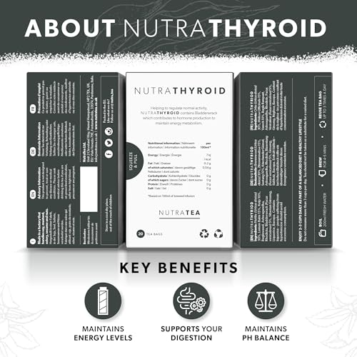 Thé pour la santé de la thyroïde NutraTea Tisane métabolisme 3 packs