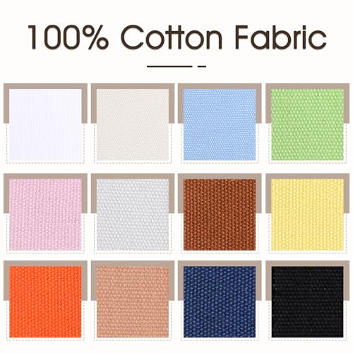 Image of FFPDYBEST Fabric for Embroidery with Water-Soluble Pens for Embroidery Projects and Upholstery Decoration, 11.8 by 11.8-Inch (24pcs)