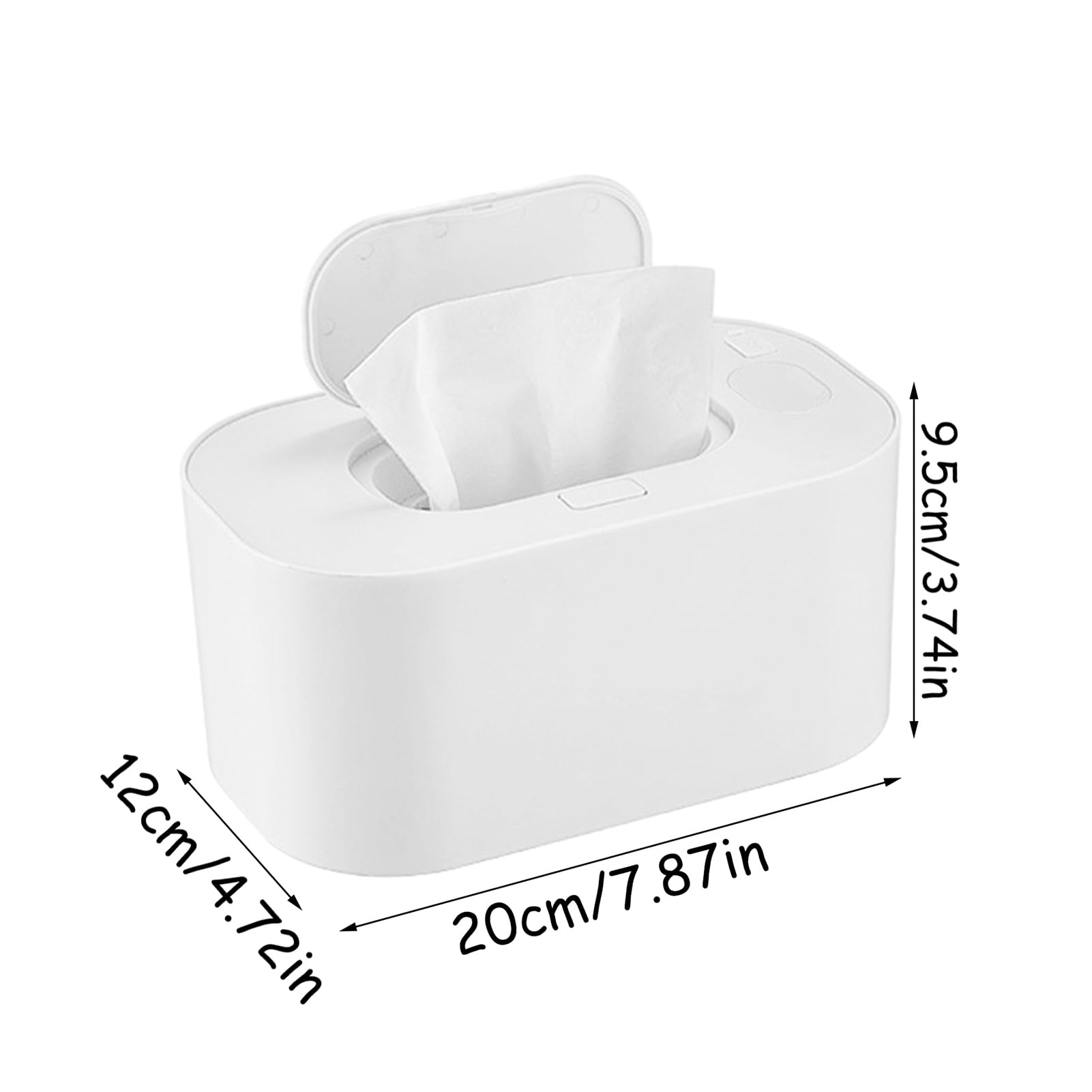 Calentador de toallitas para bebés – Dispensador USB de toallitas húmedas para bebés | Calentador de toallas húmedas USB para bebés para el hogar, la habitación del bebé, los viajes, Blanco