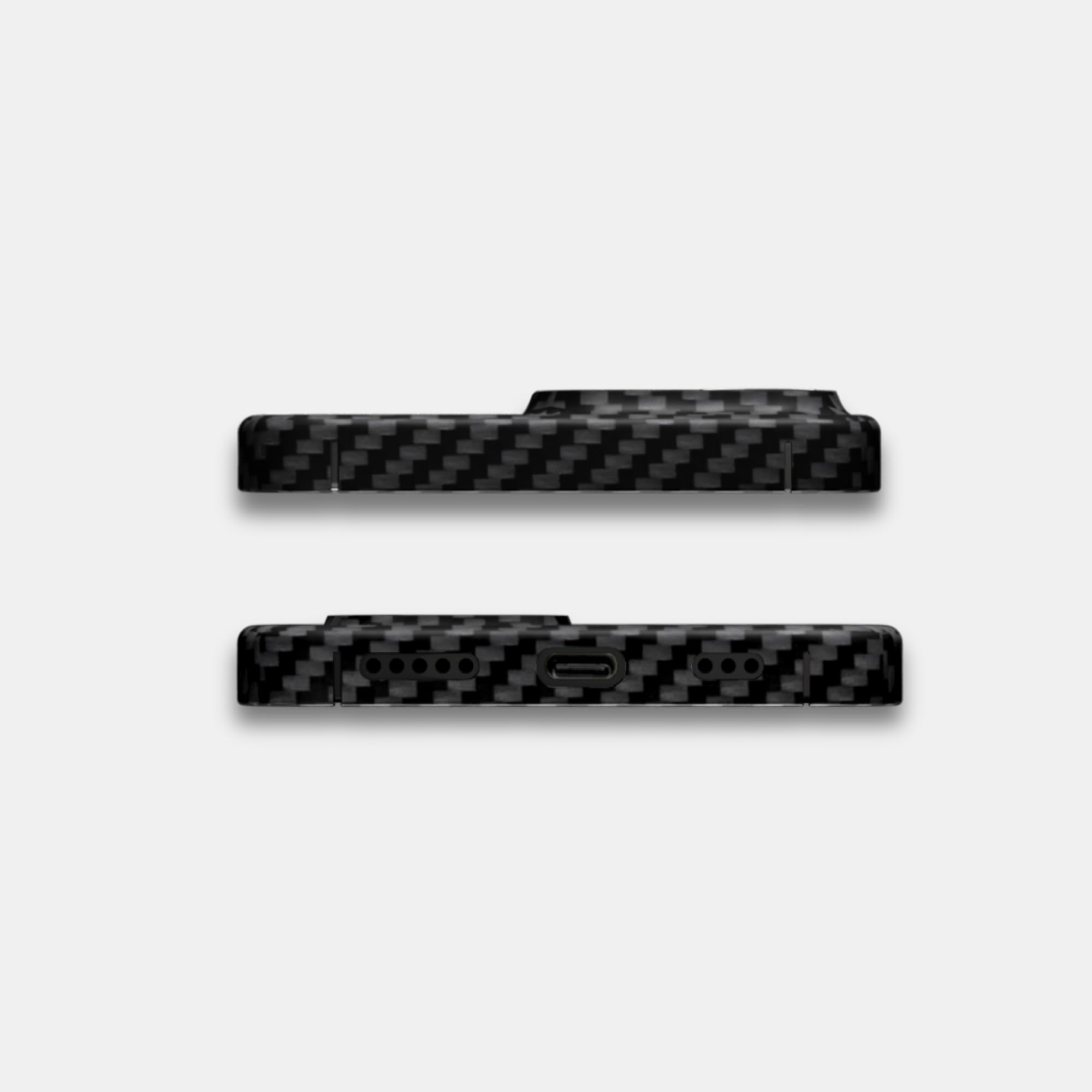 Custodia ibrida in carbonio x aramide (Kevlar) per iPhone 14, 15, 16, magnetica, cover rigida, protezione – nero – uomo | Pro – Max (iPhone 14 Pro)
