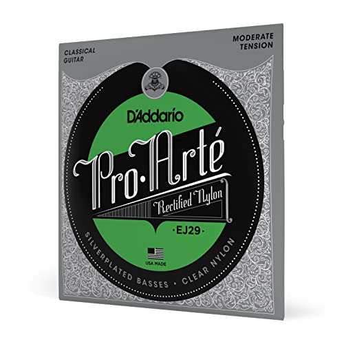 D’Addario EJ29 Classics Cordes pour guitare classique rectifiées Modéré - Les Beatles, Paul McCartney, John Lennon, RIngo Starr, George Harrison D'Addario EJ29 Classics Cordes pour guitare classique rectifiées Modéré