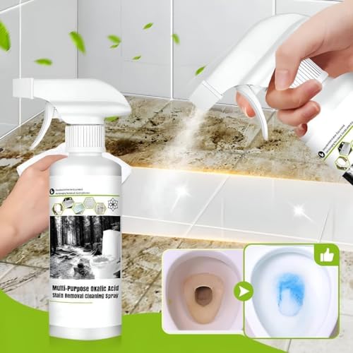 Image of Oxalic Acid Surface Cleaner Spray 200ml | Multi-Purpose Bathroom, Tile & Sink Stain Remover | Hard Surface Cleaning Spray for Home & Kitchen (Pack of 2)