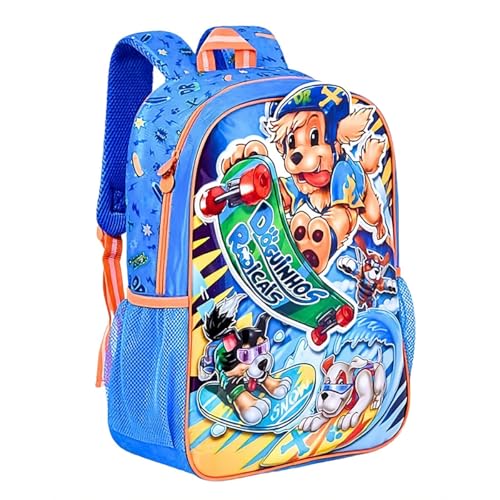 Mochila Costa Doguinhos Pets Infantil Grande Escolar