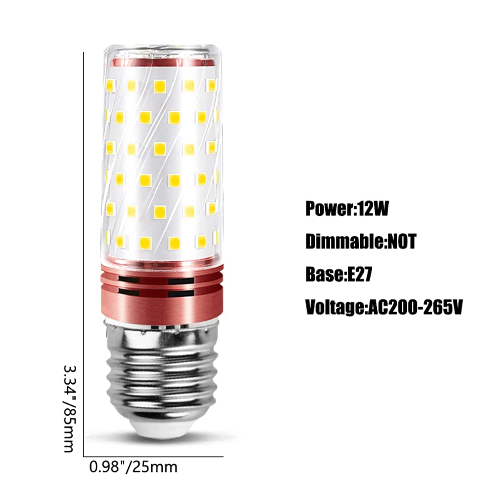 10er-Pack LED-Glühbirnen, Tageslichtweiß, warmes Licht, E27-LED-Mais-Glühbirne mit mittlerem Sockel für den Außenbereich, Indoor, Garage, Lager, Fabrik, Werkstatt, Straße, Hinterhof