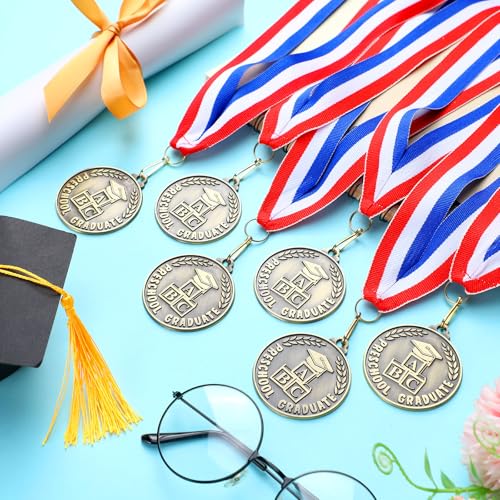 Remuuly 30/60 Pcs Kindergarten Graduation Award Medals for Kids 2'' Preschool Award Medallion with Neck Ribbon Congrats Graduation Gifts for School Student Party Favor(30 Pcs,Pre-k) by Remuuly - Image 4