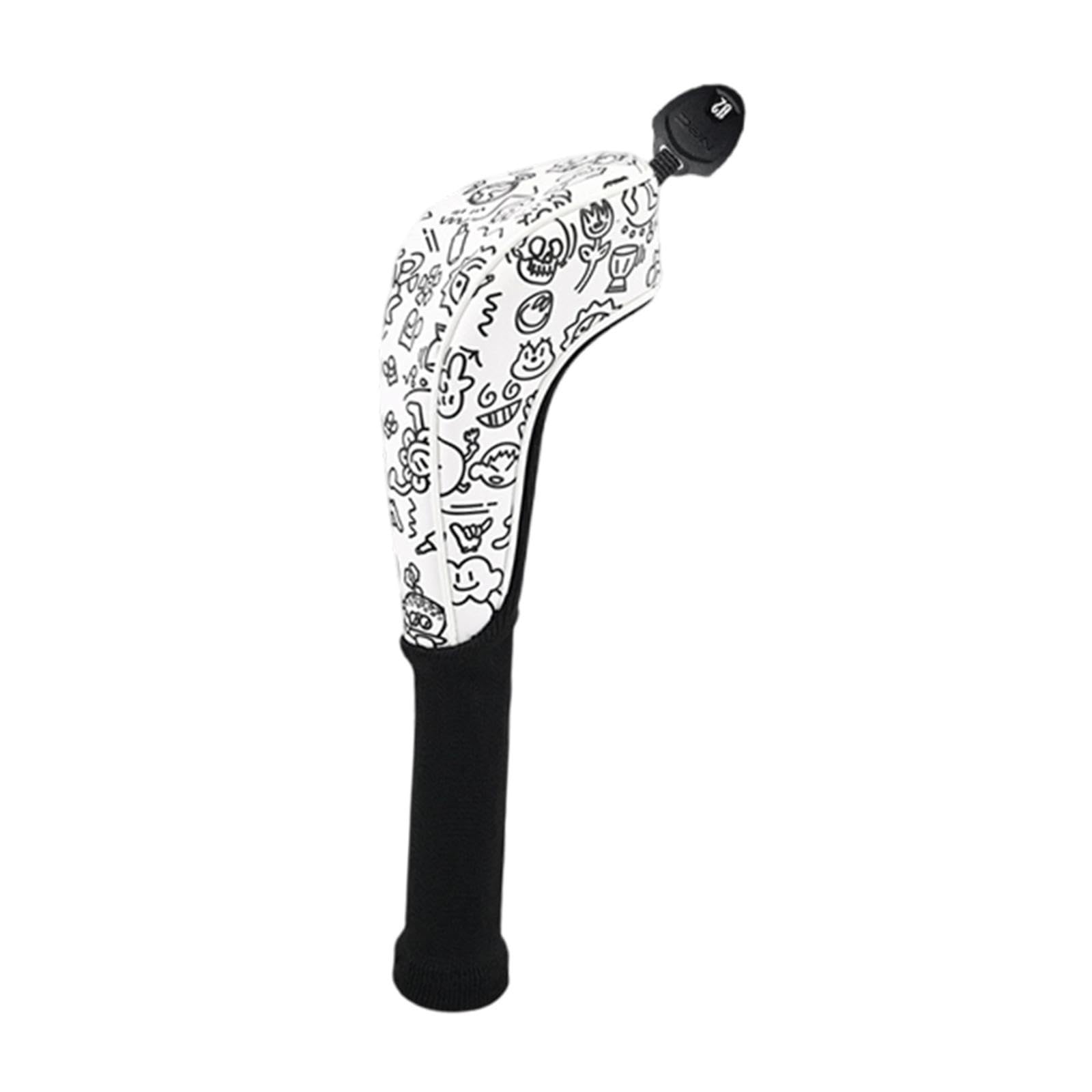Baoblaze Golf Cover Sleeve for Adults Unisex Golfer Gift Cue Protect Case Long Neck Simple PU Leather, White for Hybrid