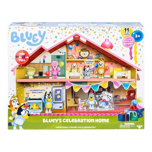 image for Bluey Celebration Home Playset – Birthday Party House with 11 Remova