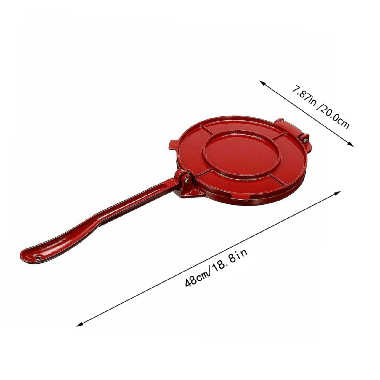 ULTECHNOVO Folding Aluminum Tortilla Press Dough Maker for Flatbreads Empanadas and Pies Nonstick Easy Clean Kitchen Tool for Home Cooking