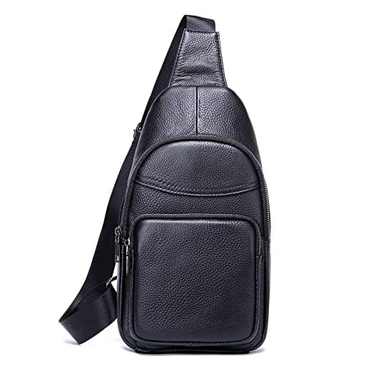 Bolsa tiracolo de couro genuíno para homens, bolsa tiracolo vintage, pequena, bolsa de ombro para o peito lateral do telefone, Marrom 2