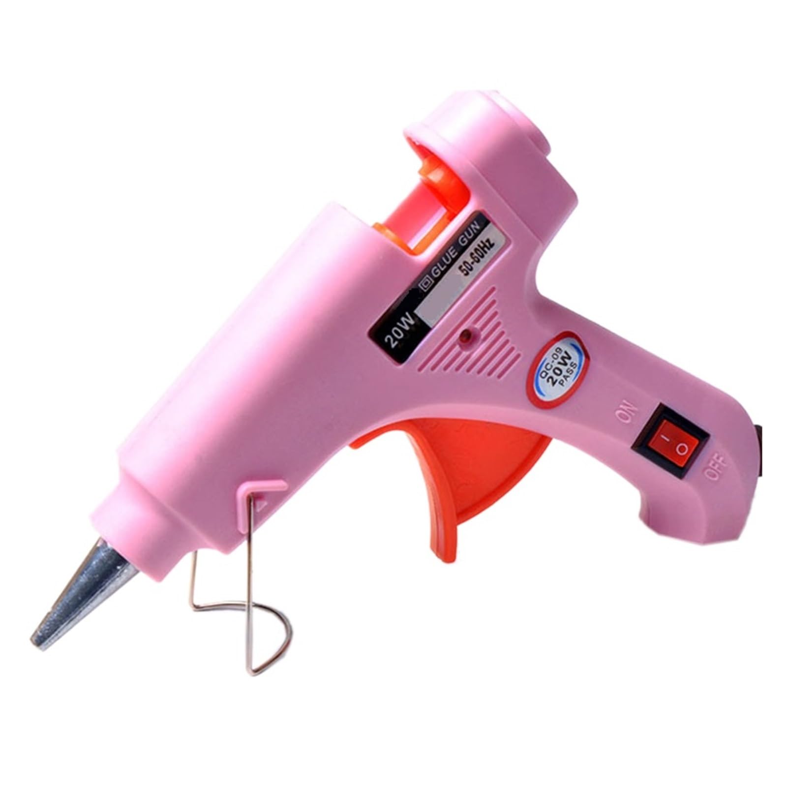 Yfdgd Pink 20W Hot Melt Glue Gun 7Mm Sticks Diy Mini Electric Heat Temperature Repair Tool Industrial Thermo Quick Reliable Flow Bonding(Pink)