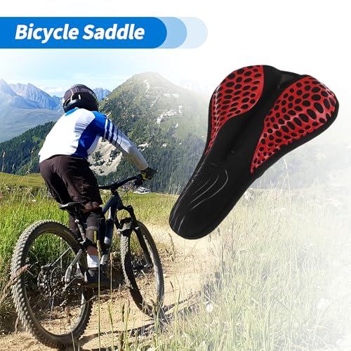 Selle vélo double absorption chocs avec rembourrage doux étanche - 6