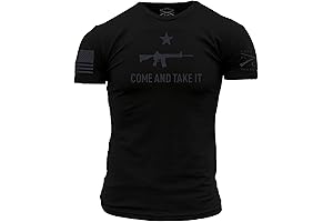 Come and Take It Black Mens T-Shirt Flagging America