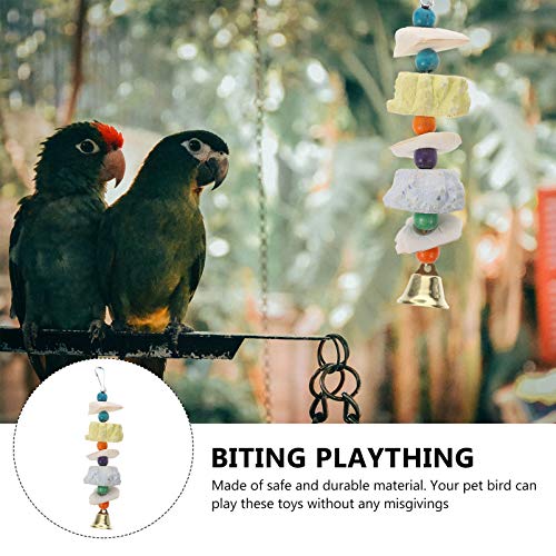 Balacoo Bico Do Papagaio Brinquedo Gaiola de Cálcio Pedra Guarnição Periquitos Contas Ranger Os Dent
