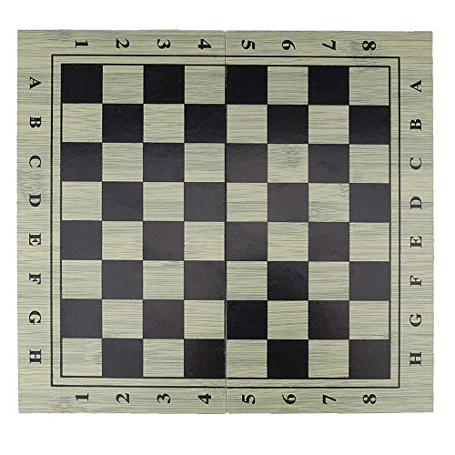 DECDEAL Jogo de Xadrez Internacional De Xadrez Jogo De Xadrez De Madeira Portátil Para Viagens de Fa