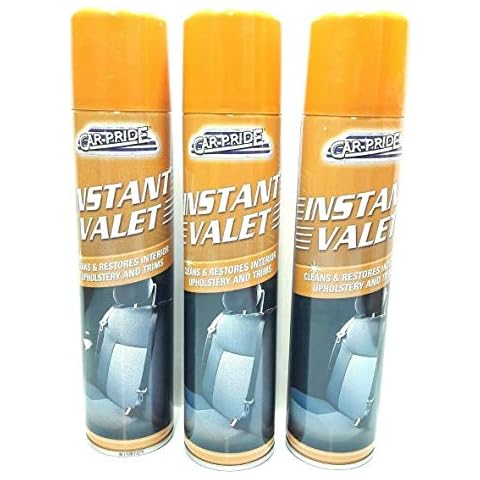 Car Pride Instant Valet Upholstery/Carpet Cleaner Spray Can, 300ml Cover