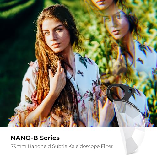 K&F CONCEPT 79mm Half Moon Kaleidoscope Prism Lens Filter Handheld Optical Glass Prism Special Effect Camera Lens Filter (Nano-B Series) - Image 2
